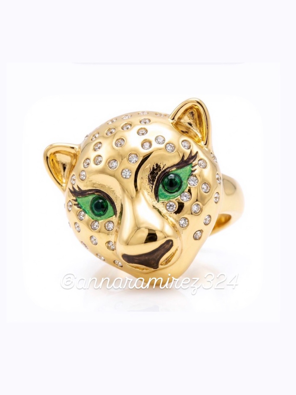 NWT ⚜️💚⚜️ Betsey Johnson Gold-Tone Leopard Ring